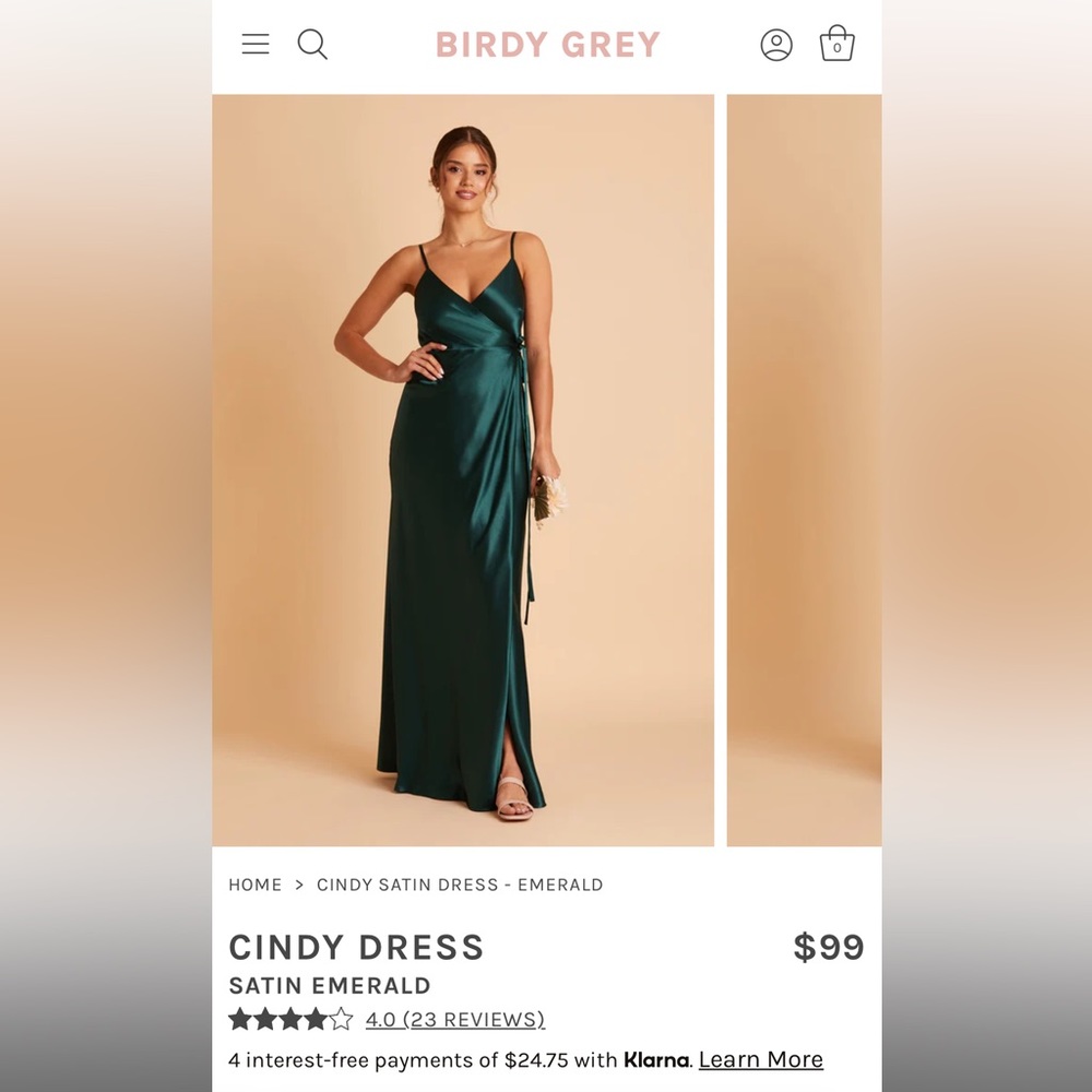 Birdy Grey Cindy Satin Bridesmaid Dress